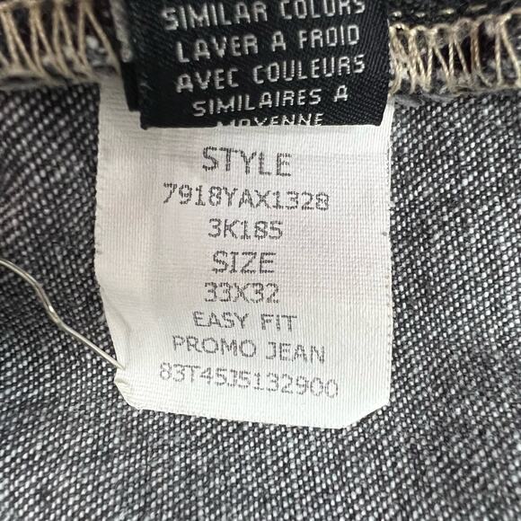 Ralph Lauren Jeans Mens 33x32 Gray Easy Fit Straight Casual Classic Y2K Preppy - Picture 13 of 14